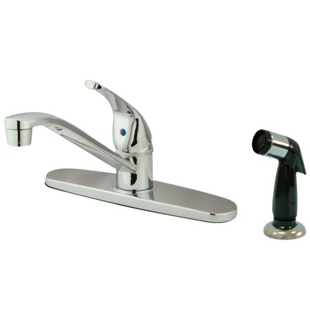 Kingston Brass KB5720 Chatham Single-Handle Centerset Kitchen Faucet, Polished Chrome KB5720